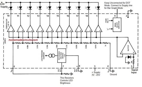 Lm3915 Ic Datasheet Pinout Application Circuits Homemade Circuit
