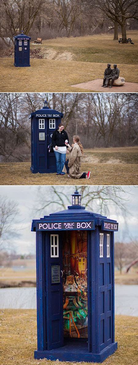 Guy Builds Real Life Doctor Who Tardis To Propose To Girlfriend