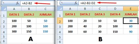 Rumus Excel Penjumlahan Dan Pengurangan Dalam Satu Kolom Studyhelp