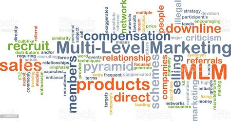 Multilevel Marketing Mlm Background Concept Stock Photo Download