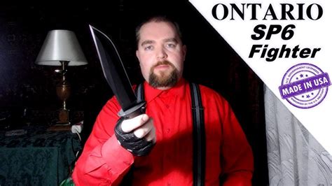 Ontario Spec Plus Fighter Sp6 боевой нож эконом класса Youtube