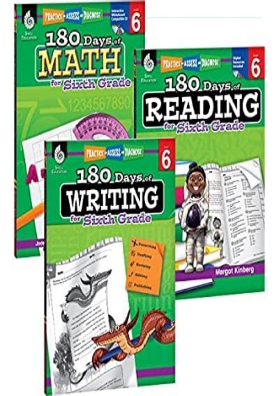 Pdf 180 Days Of Practice For Sixth Grade Set Of 3 6th Grade