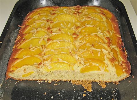 Проверьте 'pfirsichkuchen' перевод на английский. Pfirsich - Mandel - Kuchen (Rezept mit Bild) von anmawu ...