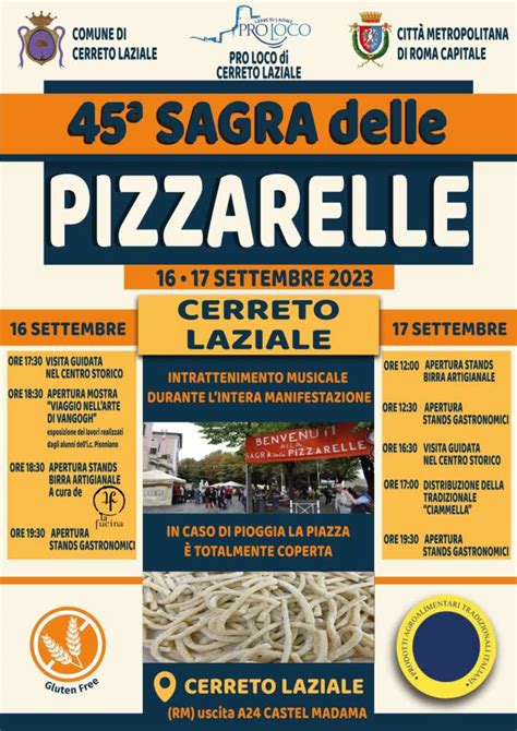 Sagra Delle Pizzarelle A Cerreto Laziale