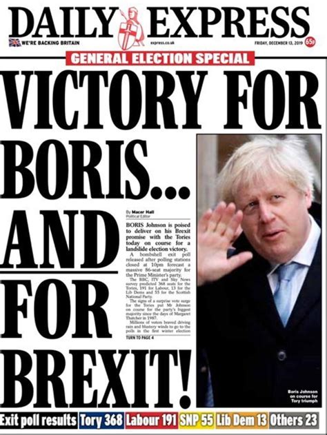 British Prime Minister Boris Johnson Presses Ahead With Brexit Daily Telegraph