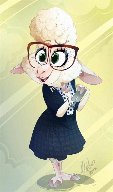 The Big Imageboard Tbib Caprine Dawn Bellwether Disney Eyewear Female Glasses Mammal Sheep
