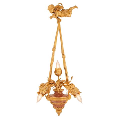 French 19th Century Louis Xiv St Belle Époque Period Ormolu Chandelier