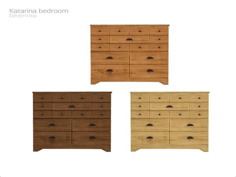 Dresser With A Natural Wood Texture Found In Tsr Category Sims 4