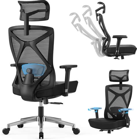 Mfavour Ergonomic Office Chair Back Support 3d Armrests Adjustable