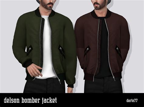 The Sims Resource Delson Bomber Jacket