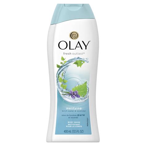 Olay Fresh Outlast Purifying Birch Water And Lavender Body Wash 135 Oz