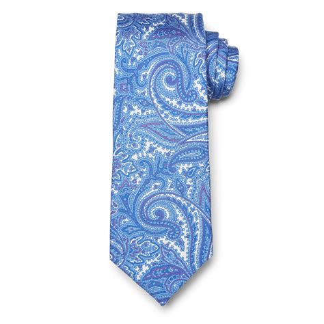 Bright Tonal Paisley Tie Blue Jhilburn