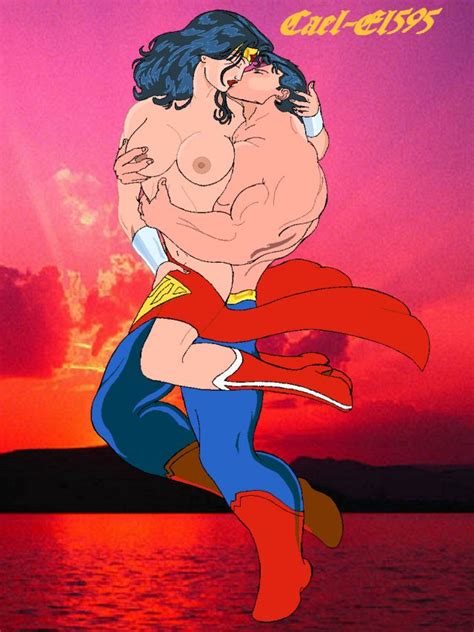 Superman Kissing Wonder Woman Superman And Wonder Woman Hentai Luscious