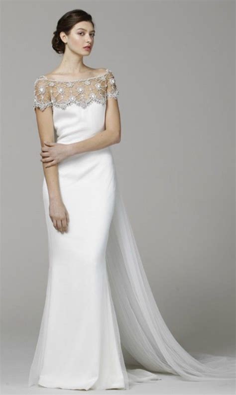 Elegant Off The Shoulder Wedding Dress For Older Brides Over 40 50 60