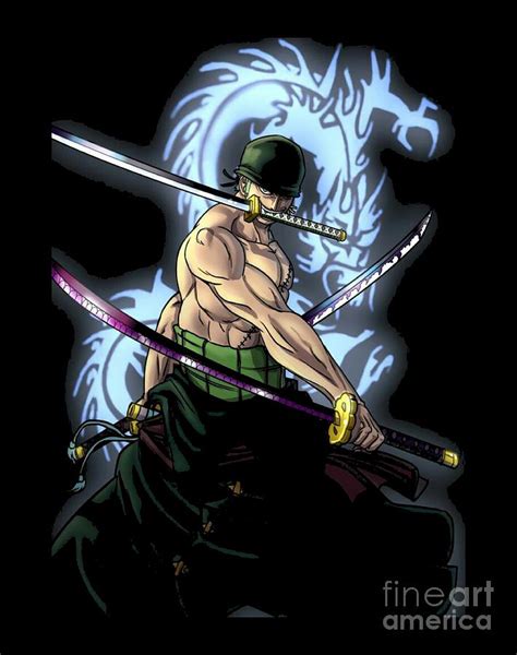 Zoro Santoryu One Piece Mixed Media By Aditya Sena Pixels Merch