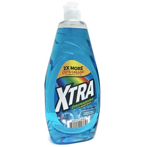 Xtra Dishwashing Liquid Soap Crystal Clean 25 Oz