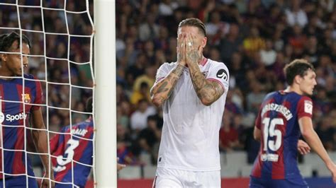 Barcelona Vence Al Sevilla Con Un Gol En Propia De Sergio Ramos Hoy