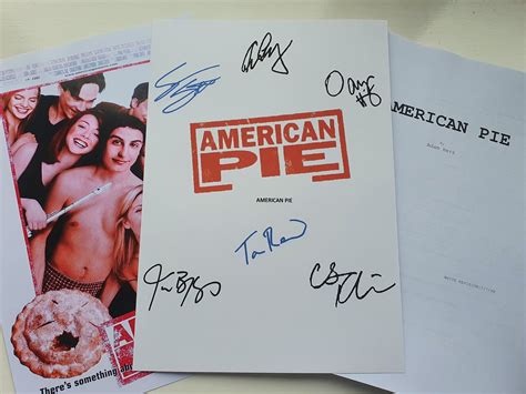 American Pie Script Screenplay With Movie Poster And Etsy
