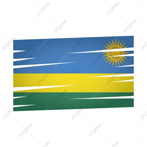 Rwanda Clipart Vector Rwanda Flag Vector With Transparent Background