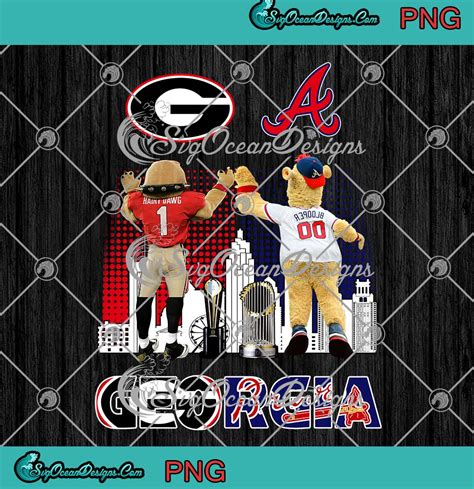 Hairy Dawg Georgia Bulldogs And Blooper Atlanta Braves Of Georgia Sport