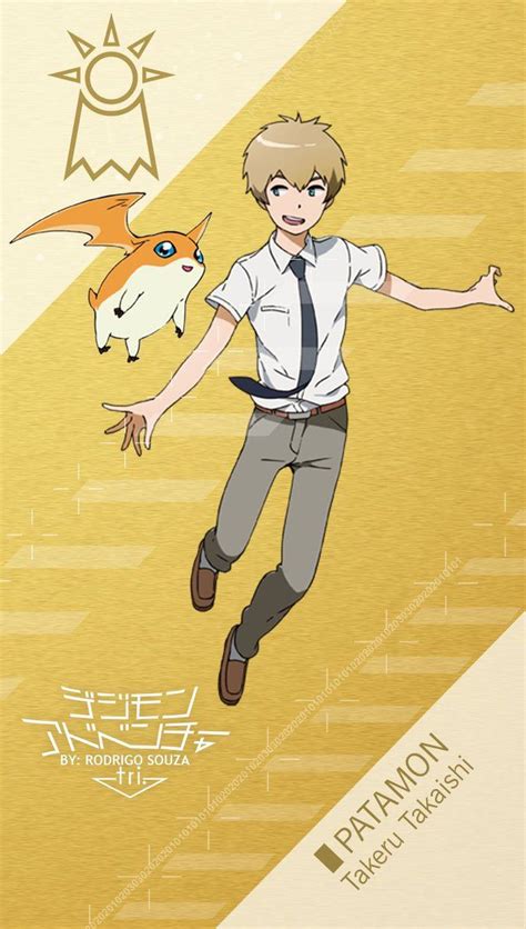 Takeru Takaishi Tk Patamon Digimon Adventure Anime Digimons