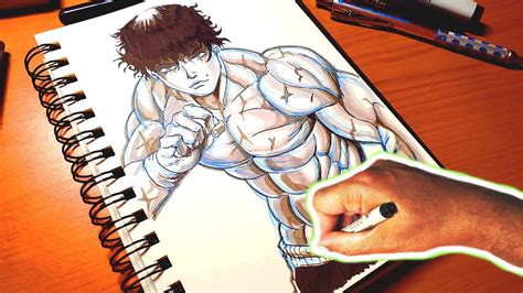 How To Draw Anime Character Baki Hanma Anime Drawing Tutorial For