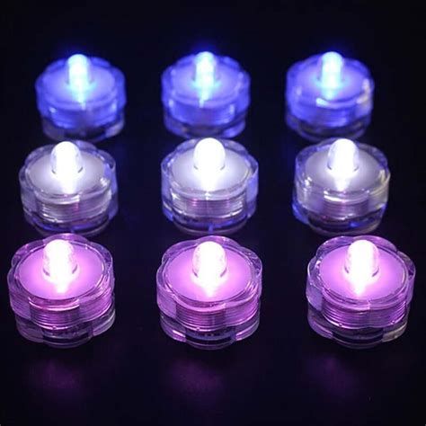 12 Pack Blue Waterproof Battery Operated Submersible Led Lights