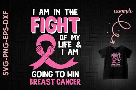 I Am Going To Fight Win Breast Cancer By Utenbaw Thehungryjpeg