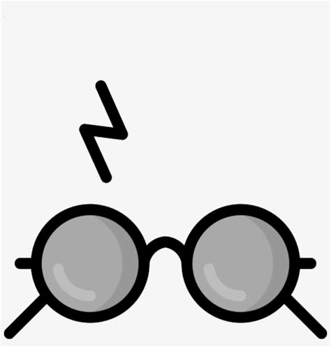 Harry Potter 26 Harry Potter Lightning Bolt And Glasses PNG Image