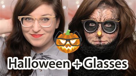 Retro Owl Halloween Makeup For Glasses Tutorialtuesday Corrie V