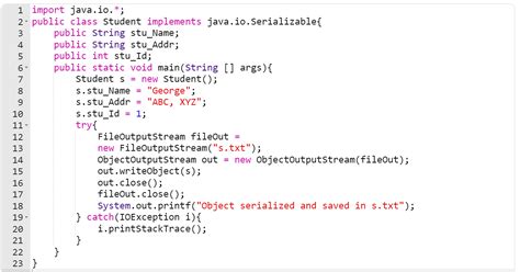 Creating A Serializable Class In Java A Step By Step Guide
