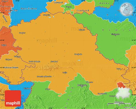 Political Map Of Vojvodina