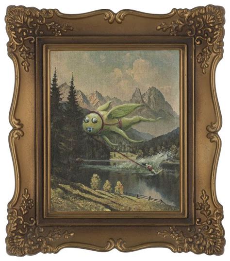 Adding Monsters To Thrift Store Paintings Painting Thrift Store Art