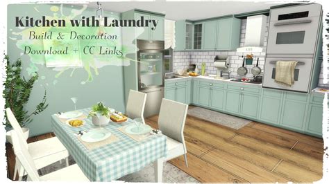 Sims 4 Kitchen With Laundry Dinha
