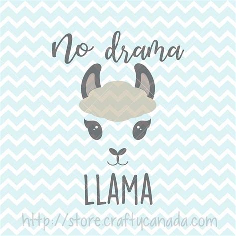 No Drama Llama Svg And Png Llama Svg Llama Clip Art Llama Etsy Canada