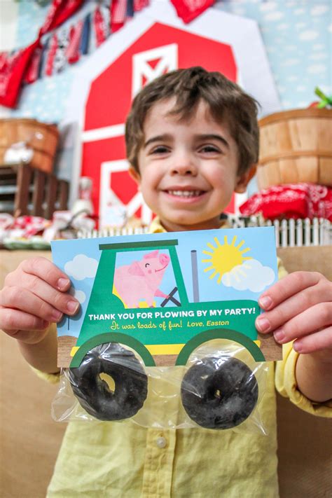 Tractor Donut Party Favor Farm Party Farm Birthday Party Etsy