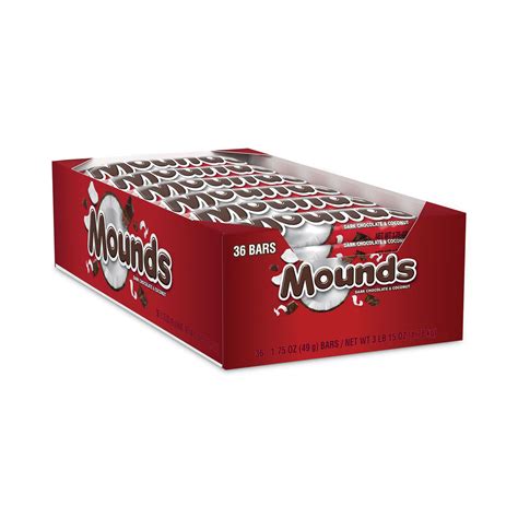 Mounds Candy Bar Coconut And Dark Chocolate 175 Oz 36 Count Ships