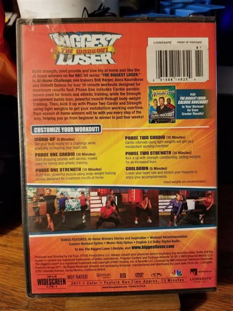 Buy Biggest Loser The Workout Power Sculpt Dvd 2007 And Golds Gym