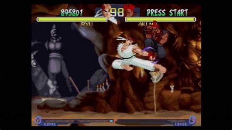 Street Fighter Alpha 2 Ryu Vs Akuma Boss Fight Ending Youtube