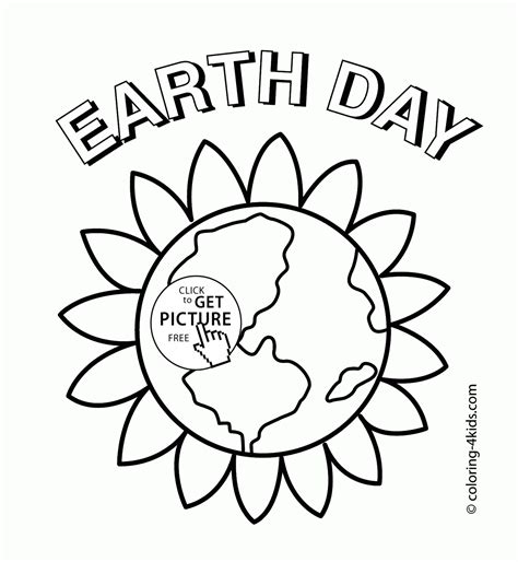 When a child colors, it improves fine motor skills, increases concentration, and sparks. Beauty Earth - Earth Day coloring page for kids, coloring ...
