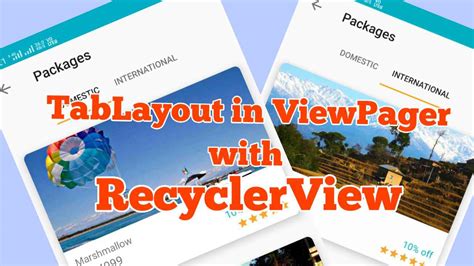 How To Use Tablayout In Viewpager With Recyclerview