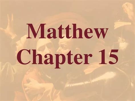 Ppt Matthew Chapter Powerpoint Presentation Free Download Id