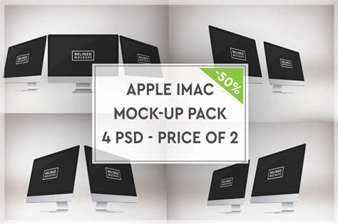 Apple Imac Mock Up Pack2
