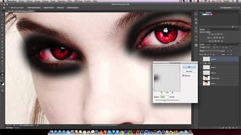 How To Beginning Of Vampire Makeup With Photoshop CS YouTube