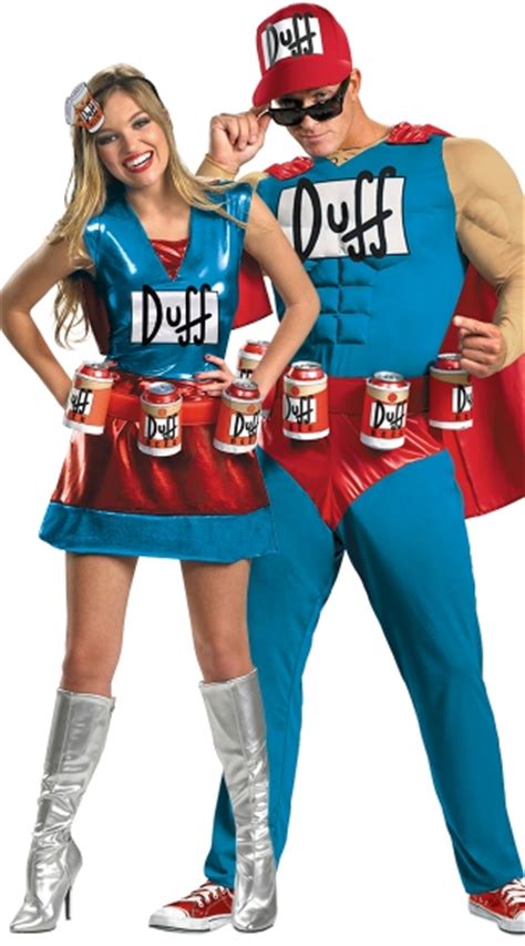 Duffman Couples Costume Classic Duff Muscle Man Costume Duff Man