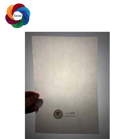 2020 Ceres 80 Gsm A4 Hologram Security Watermark Papercustom Security