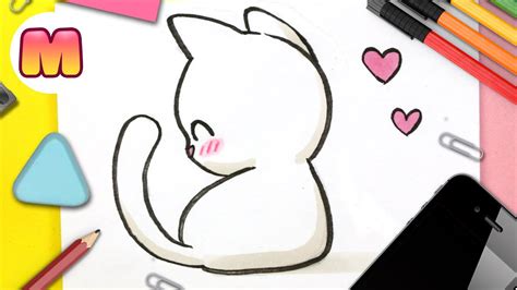 Como Dibujar Un Gato Kawaii Facil Paso A Paso Como Dibujar Un Gatito Bebe