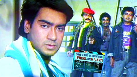 Phool Aur Kaante 1991 Action Scene Shooting Ajay Devgn Veeru