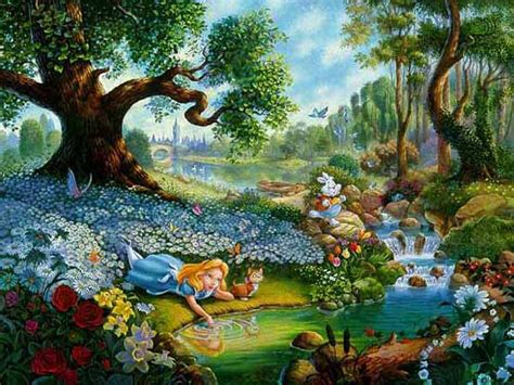 Available For Sale Disney Paintings Thomas Kinkade Disney Disney Alice
