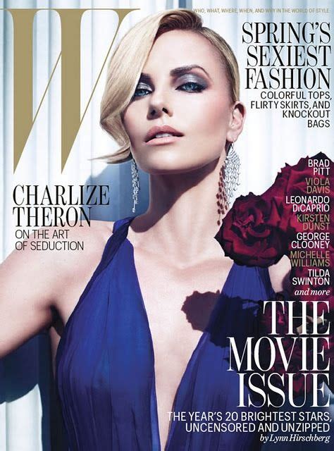 Charlize Theron W Magazine Fashion Magazine Cover Magazine Covers